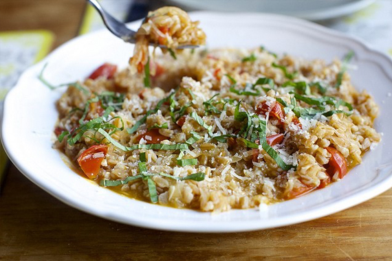 Farro with tomatoes
